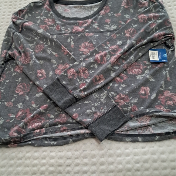 Floral Grey Women's Arizona  top size XL Corps Onesize New - Picture 4 of 5